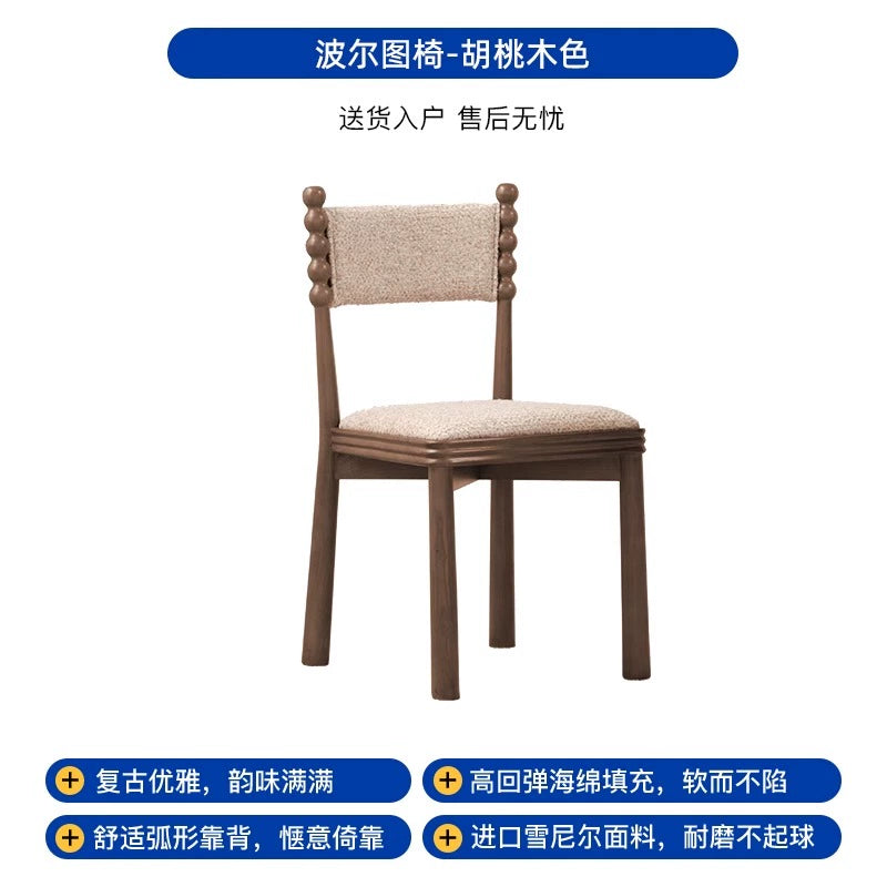 Massivholz Retro Esszimmerstuhl Home Designer Rückenlehne Stuhl Mittelalter Ins Stil High-End Casual Stuhl 