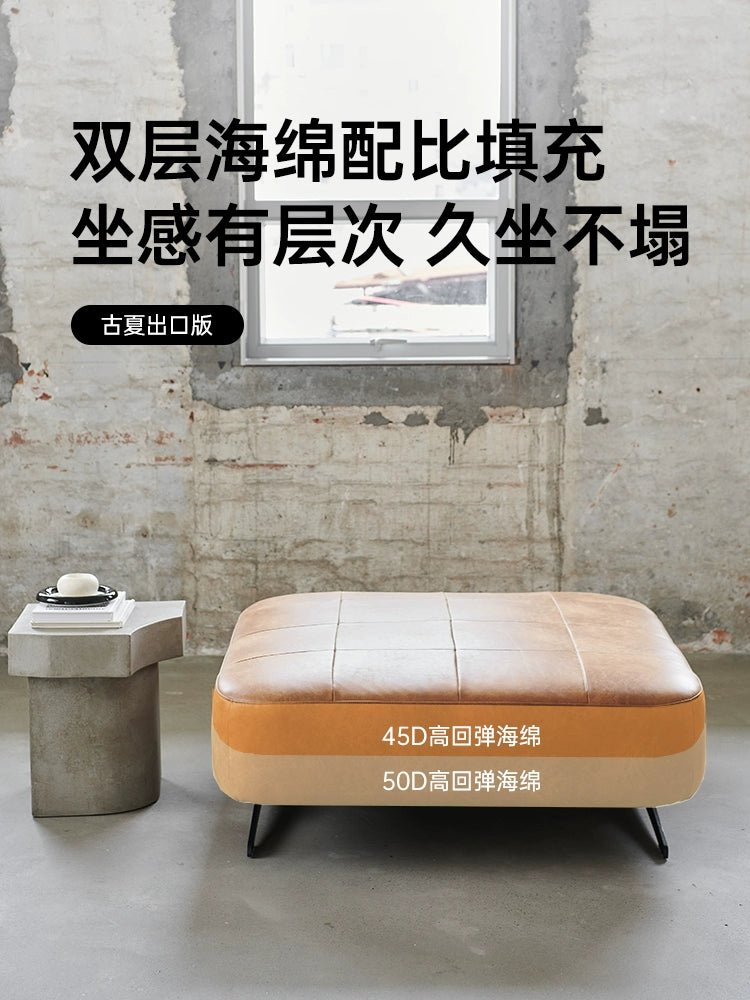 Nordic Style Module Sofa Dutch Expression Medieval Imported First-layer Cowhide LUX Combination Retro Sofa Combination