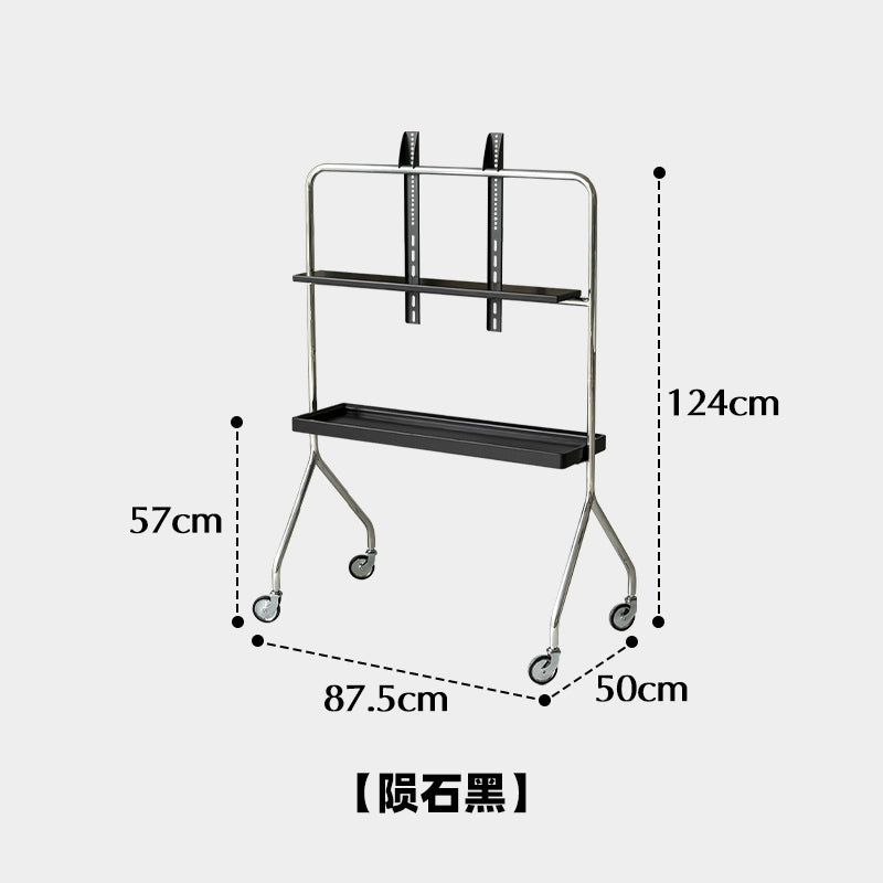 Abnehmbares TV-Regal Nordic Retro TV-Halterung Konferenzraum Boden-Decken-Halterung 