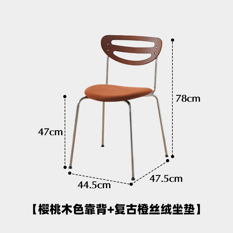 Nordic einfache esszimmer stuhl mittelalterlichen massivholz edelstahl stuhl hause designer restaurant rückenlehne hocker 