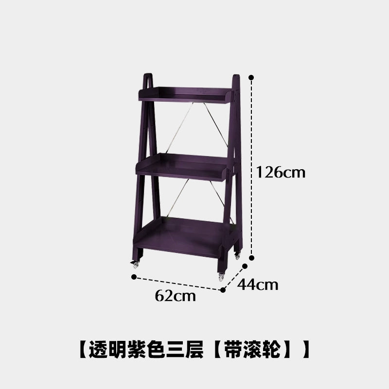 Mehrschichtiger Aufbewahrungsrand, Eckablage, herausnehmbarer Aufbewahrungskorb, nordischer Stil, Ins Popularins, transparenter Trolley 