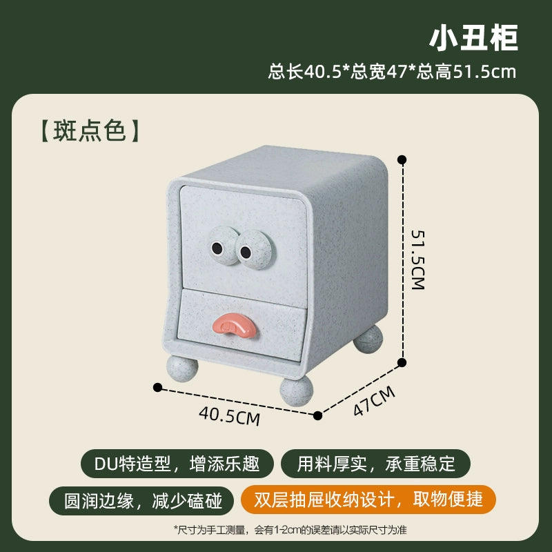 Clown Nachttisch Kreativ Niedlich Cartoon Kleiner Lagerschrank Creme Wind Kinderregal Haushalt