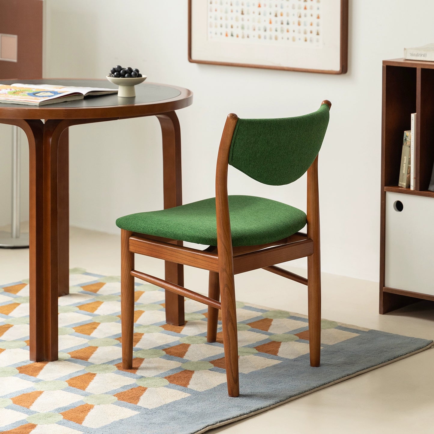 Mittelalterlichen massivholz esszimmerstuhl haushalt licht luxus high-end-stuhl designer freizeit zurück stuhl weiche tasche 