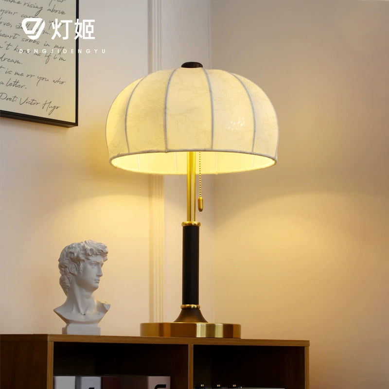 Französische Retro-Tischlampe, amerikanischer Wabi-Wind, Wohnzimmer, Schlafzimmer, Nachttischlampe, Premium-Atmosphäre, Tischlampe 
