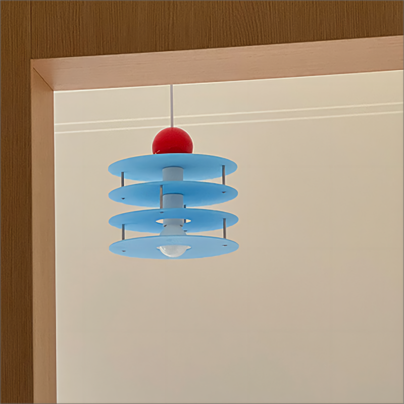 Niedliche Kinderzimmer Schlafzimmer Nachttischlampe Veranda Creme Wind Kronleuchter Kreative Memphis Bar Hängelampe 