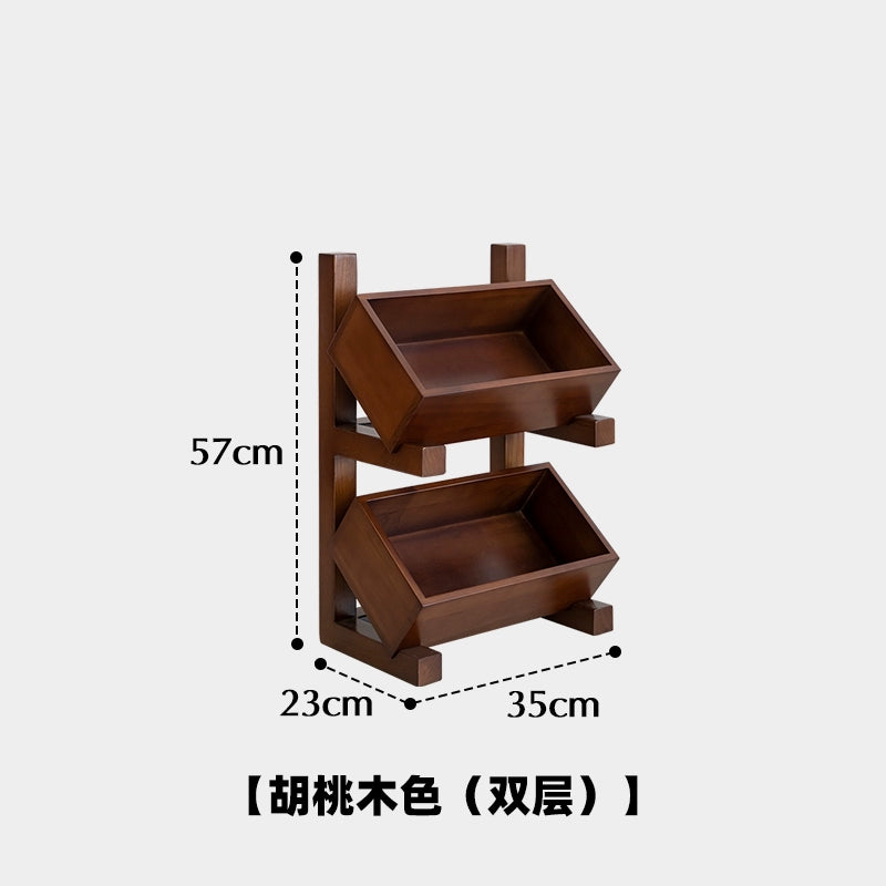 Lebensmittel-Kippeimerschrank Massivholz Schlafzimmer Wandschrank Obst- und Gemüseaufbewahrungsschrank Mehrschichtiger Retro-Schließfach 