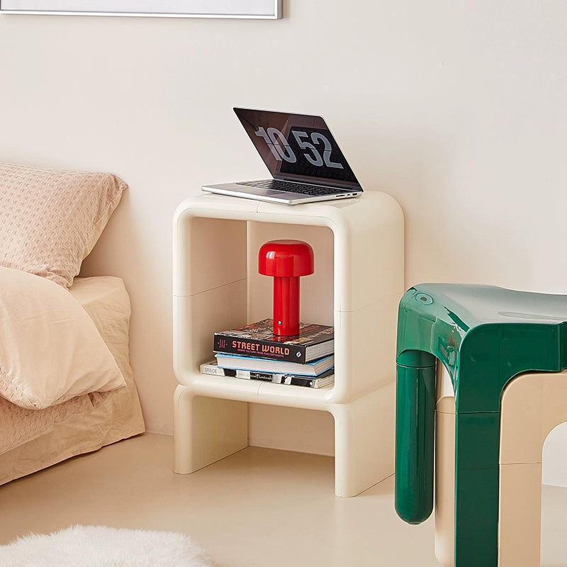 Mittelalterliches Spleißregal Ins Ins Popularhome Präsentationsregal einfaches cremefarbenes Windregal Bücherregal Schrank 