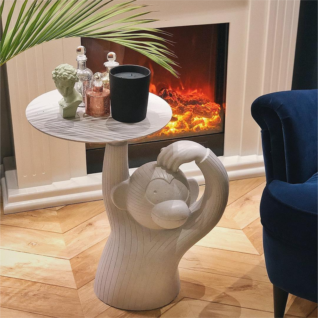 Affe kaffee tisch mittelalterlichen designer seite paar ins Ins Beliebte kreative tablett ecke paar künstlerische ornamente 