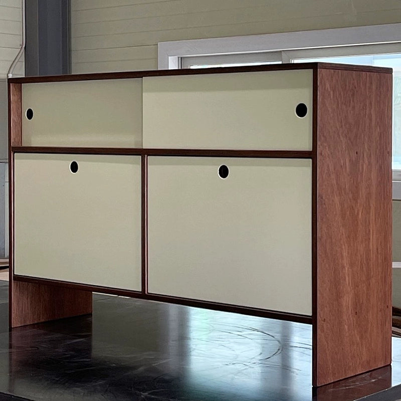 Massivholz-Aufbewahrungsschrank in Ozeanbrett-Ess-Seitenschrank einfacher Retro-TV-Schrank Wohnzimmer-Aufbewahrungsschrank 