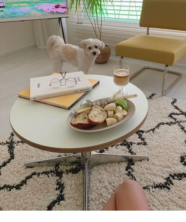 Quadratischer Tisch, niedriger Tisch, Ins-Stil, für Haushalt und Wohnzimmer, minimalistischer quadratischer Couchtisch, kleine Wohnung, mittelalterlicher Sofa-Beistelltisch 