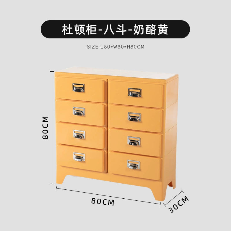 Kommode im japanischen Stil, Retro-Sofa-Seitenschrank, nordischer Stil, kreative Schlafzimmerschublade, Nachttisch 