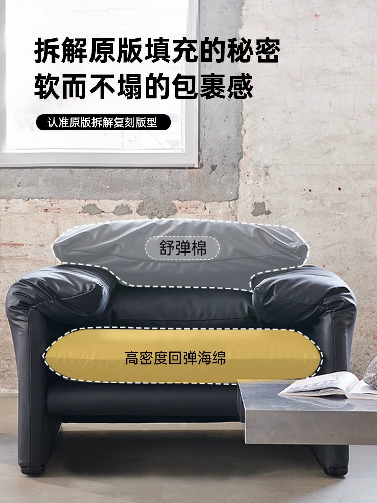 Maralunga Sofa Modern Simple Small Apartment Living Room Maralunga Medieval Designer Single Sofa