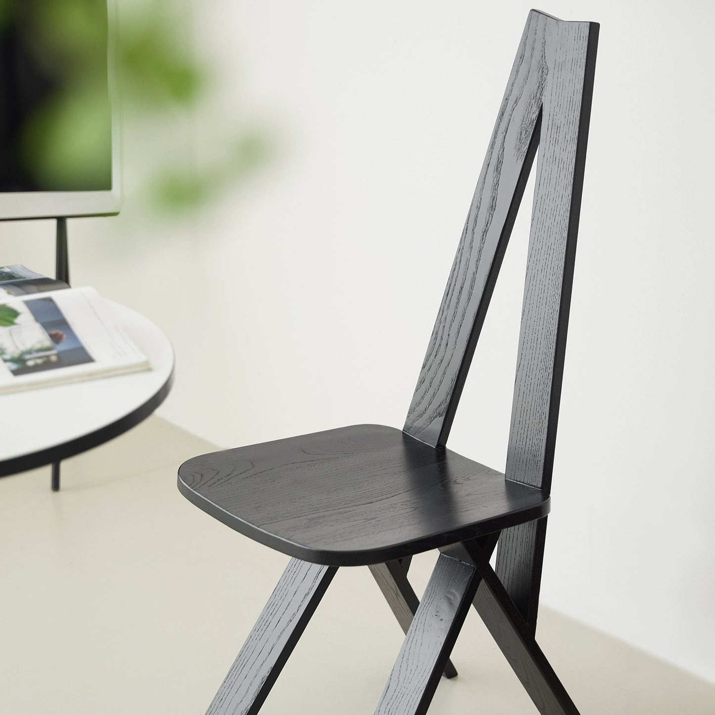 Mittelalterlicher Stuhl Vintage Massivholz Hohe Rückenlehne Esszimmerstuhl Designer Wabi Sand Wind Hocker Kreativ 