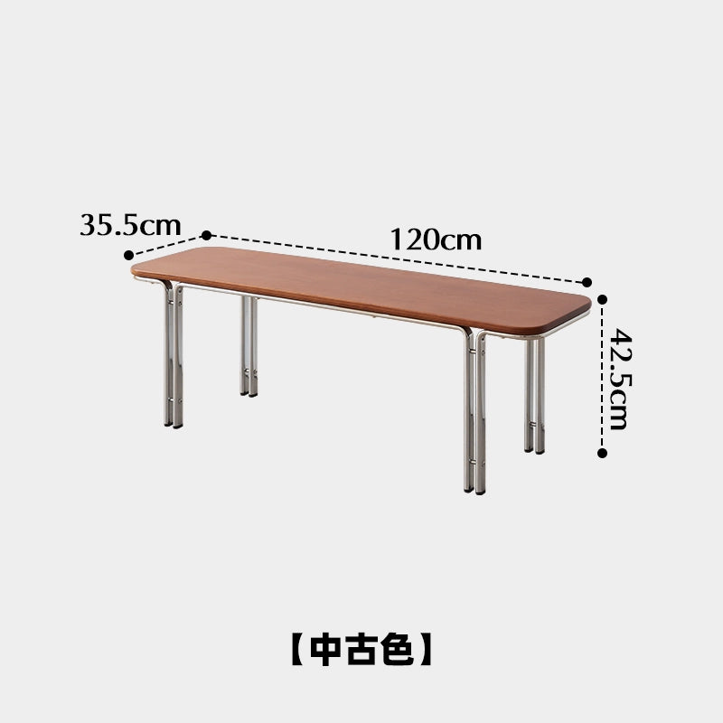 Mittelalterliche Massivholzbank, einfacher, leichter, luxuriöser High-End-Nachttischhocker, Schuhwechselhocker für Zuhause, kreativ