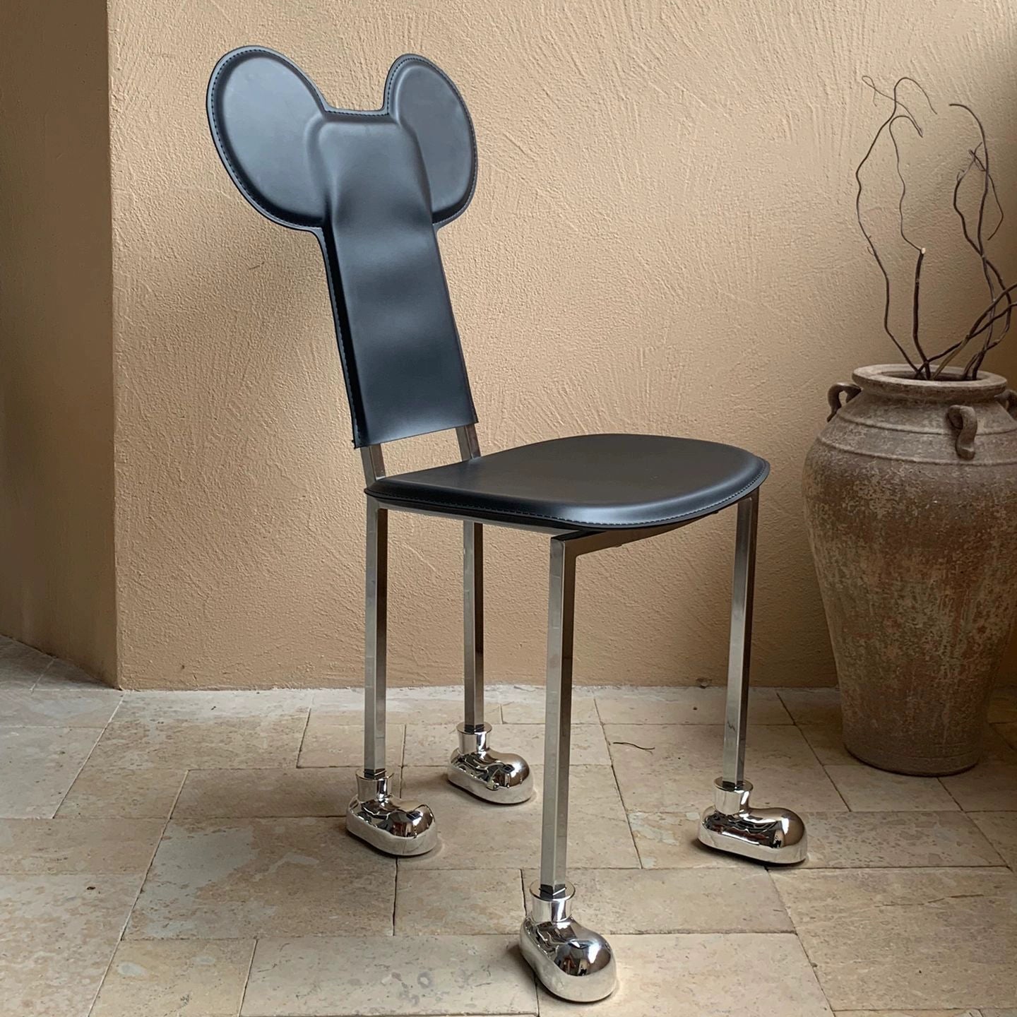 Hundestuhl mittelalterlicher cremefarbener Esszimmerstuhl Designer kreative Einfachheit Persönlichkeit Ins Popularmakeup Stuhl nach Hause 