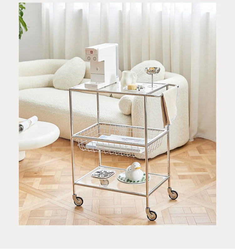 Glaswagengestell Edelstahl mittelalterlicher Rand wenige Ins Wind Küchenablagekorb abnehmbar 