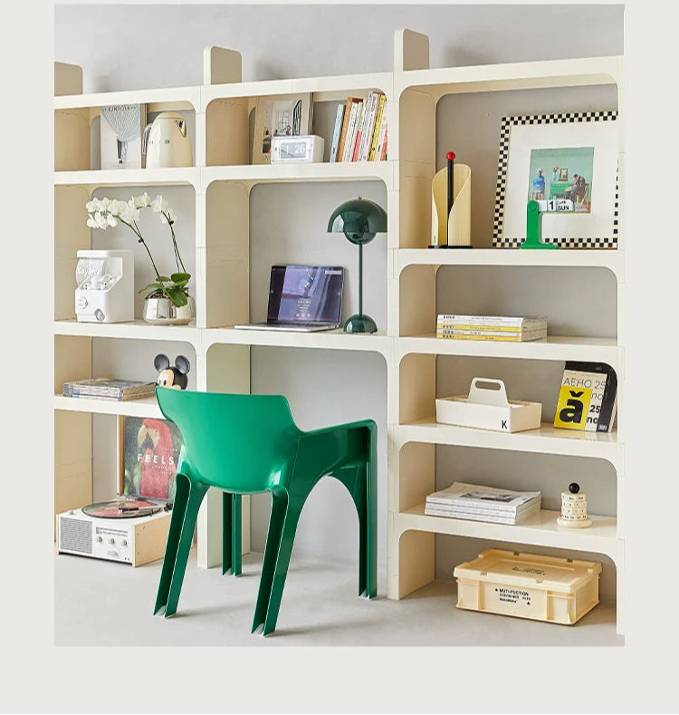 Kombinationsregal mittelalterlicher Modul-Lagerschrank in minimalistischem Bodenbücherregal mehrschichtiges Präsentationsregal 