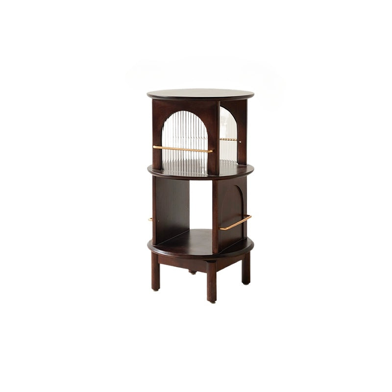 Drehbare Kante Paar Amerikanischen Retro Sofa Seite Schrank Licht Luxus High-end Nacht Rack Ecke Paar 