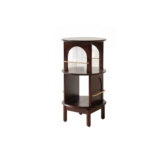 Drehbare Kante Paar Amerikanischen Retro Sofa Seite Schrank Licht Luxus High-end Nacht Rack Ecke Paar 