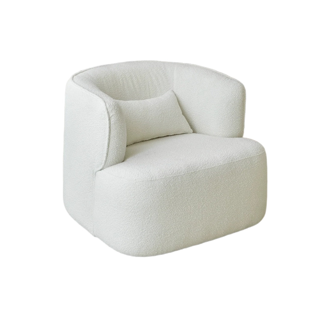 Lässiger Einzelsofastuhl, cremefarben, Wind, faules Sofa, Wohnzimmer, mittelalterliches Ins, minimalistisches Design, Einzelstuhl 