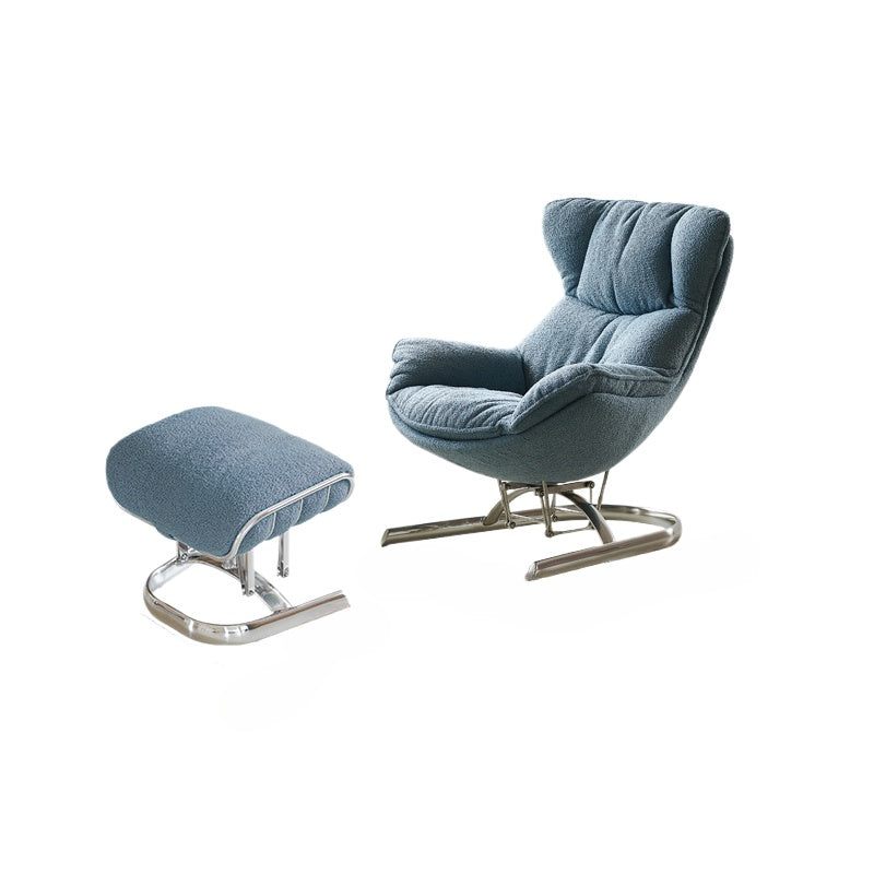 Nordic Snail Rocking Chair Recliner Modern Simple Fabric Leisure Chair Living Room Home Balcony Single Sofa Chair