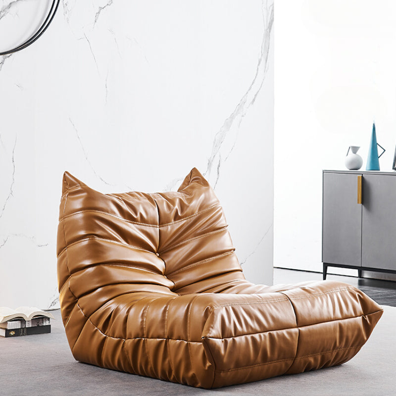 Caterpillar Lazy Sofa Togo Nordic Single Leather Recliner Ins Popular Light Luxury Designer