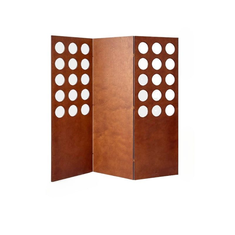 Mittelalterlicher Massivholz-Bildschirm Französisch Retro Partition Baffle Wohnzimmer Faltbarer Mobiler Block Wabi-Sabi Wind 