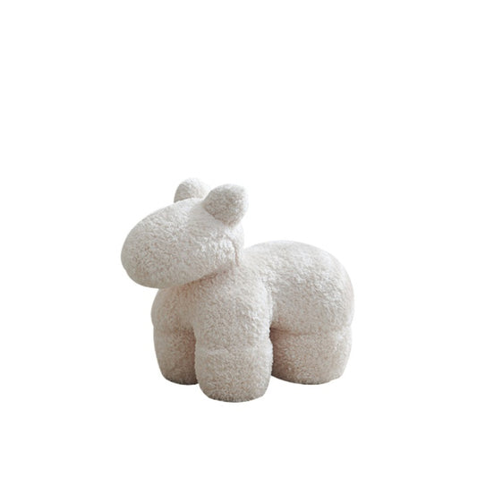 Home Pony Chair Pony Chair Medieval Cream Wind Children Animal Seat Cashmere Pony Stool