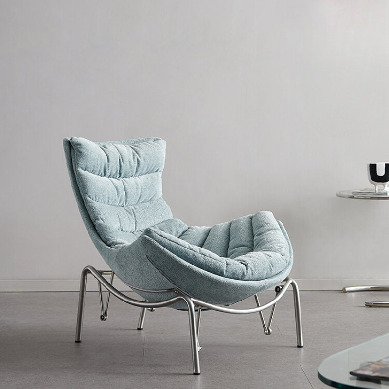 Nordic Creative Rocking Chair Adult Recliner Nap Balcony Living Room Fabric Snail Chair Lazy Leisure Single Sofa