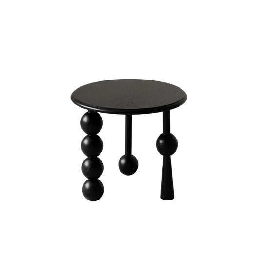 Mittelalterlicher kleiner Couchtisch aus Massivholz, Designer-Sofa-Beistelltisch, kreativer, leichter Luxus-High-End-Kleintisch 