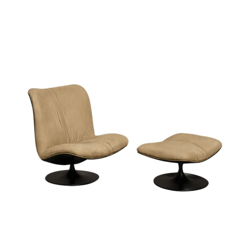 Italian Light Luxury Designer Sofa Chair Baxter Italian Modern Matte Leather Living Room Casual Single Chair