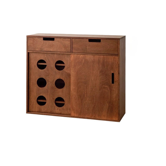 Mittelalterlicher Lagerschrank aus Massivholz in Ozeanbrett-Weinschrank, Eingangs-Schuhschrank, Mehrschichtbrett, Esszimmer-Seitenschrank 