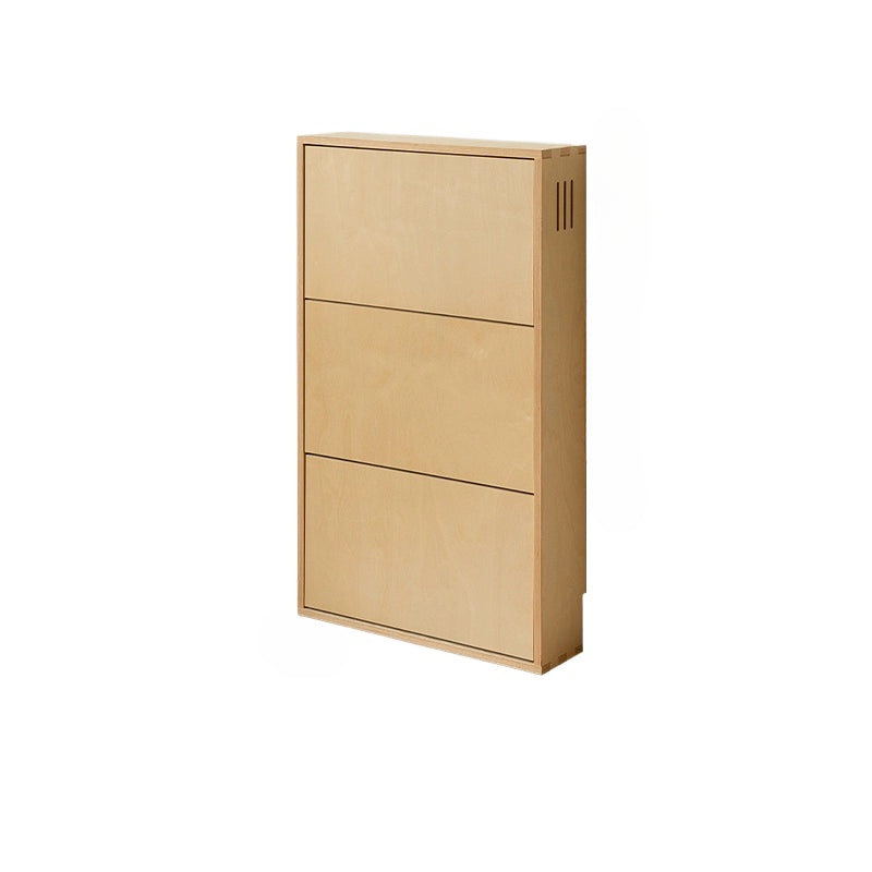 Schmalseitiger Schuhschrank Haushaltstür-Einstiegsschuhschrank aus Massivholz ultradünner minimalistischer Ins Wind antiker Lagerschrank 