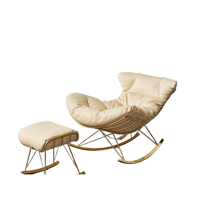 Nordic Balcony Lazy Adult Rocking Chair Small Apartment Recliner Household Rocking Chair Living Room Casual Single Sofa Chair