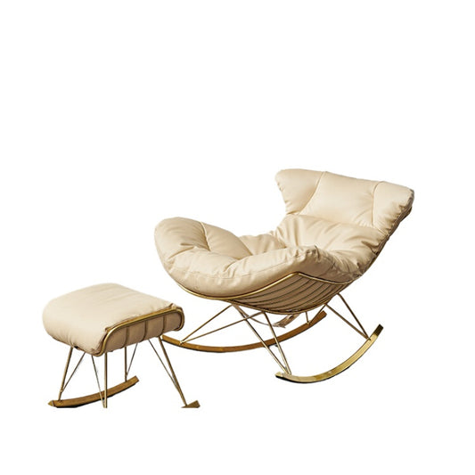 Nordic Balcony Lazy Adult Rocking Chair Small Apartment Recliner Household Rocking Chair Living Room Casual Single Sofa Chair