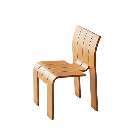 Mittelalterlicher Esszimmerstuhl aus Massivholz, Wabi-Sabi-Stuhl für den Haushalt, einfacher Rückenlehnenhocker, Designgefühl B &amp; B 