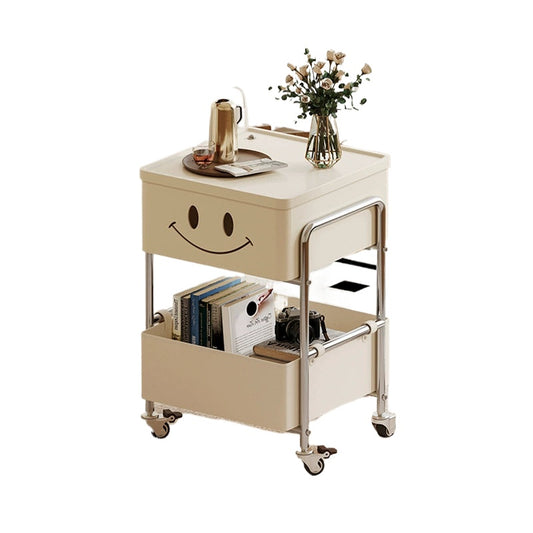 Mobiler Nachttisch, Kreativer Creme-Wind-Sofa-Beistelltisch, Paar Kleine Kinderschlafzimmer-Nachttische, Haushalt (Farbe : A)