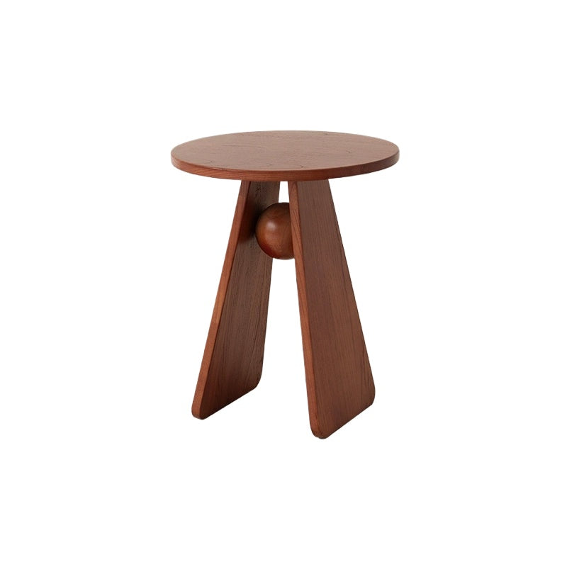 Mittelalterliche Massivholzkante paar Designer Licht Luxus High-End kleiner Couchtisch kreative Nachttisch Balkon kleiner Tisch 