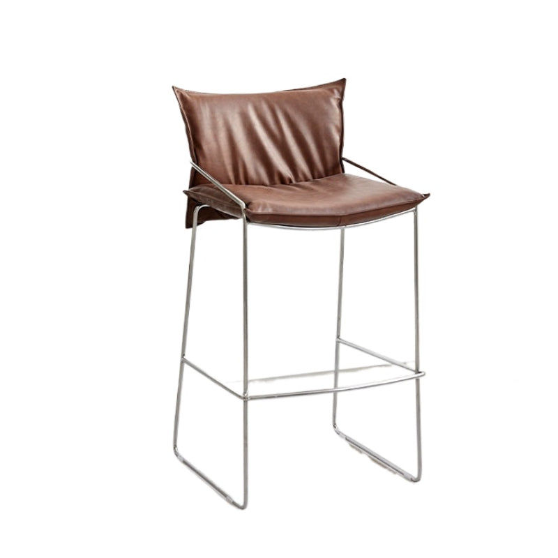 Soft Bag Barstuhl Licht Luxus High Sense Home Island Stuhl Kreativer Retro Schmiedeeisen Hochstuhl Designer 