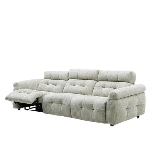 Marshmallow Electric Sofa Cream Wind Living Room Size Three-person High Backrest First Class Functional Sofa