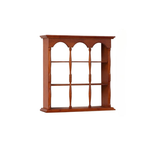 Mittelalterliches Regal zum Aufhängen an der Wand, Retro-französisches Desktop-Aufbewahrungsregal, Massivholz, Kaffeetassenhalter, Wanddekoration 