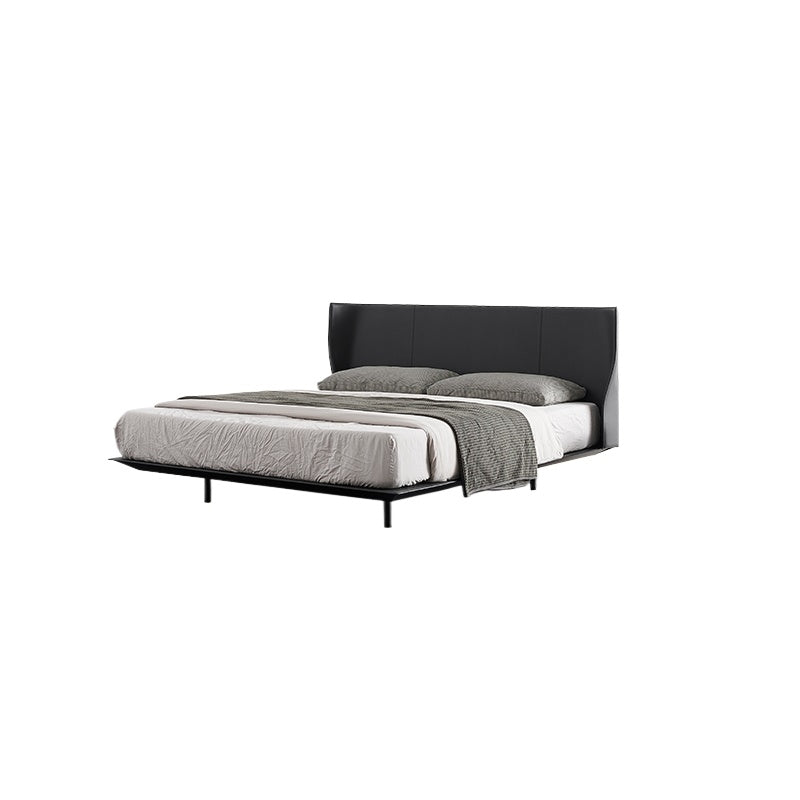 Ancient Xia Alys Saddle Leather Bed Light Luxury Double Wedding Bed Master Bedroom Italian Minimalist Superior Luxury B & B Alice