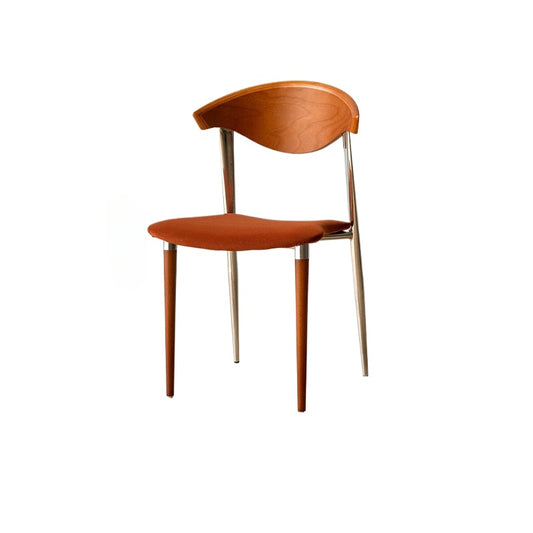 Mittelalterlicher Esszimmerstuhl, weiche Tasche, Esstischstuhl, leichter Luxus, hoher Sinn, Ins Popularback-Stuhl, Designer-Creme-Stil 