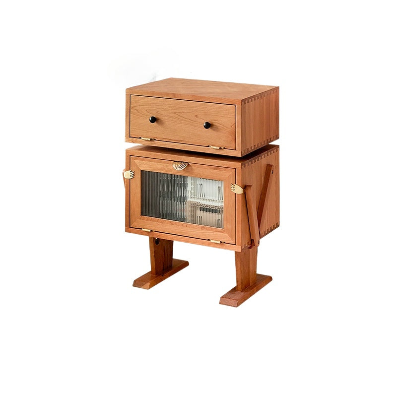 Roboter-Seitenschrank, kreativer Schlafzimmer-Nachttisch, Kinder-Sofa-Schließfach aus Massivholz, leichte Luxus-Internet-Berühmtheit 