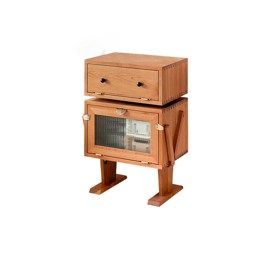 Roboter-Seitenschrank, kreativer Schlafzimmer-Nachttisch, Kinder-Sofa-Schließfach aus Massivholz, leichte Luxus-Internet-Berühmtheit 