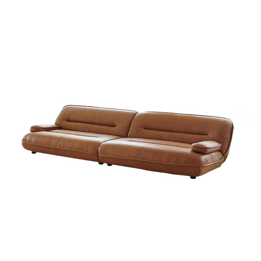 Beetle Sofa Creative Antique Designer Retro First Layer Oil Wax Leather Living Room Home Three-person Sofa