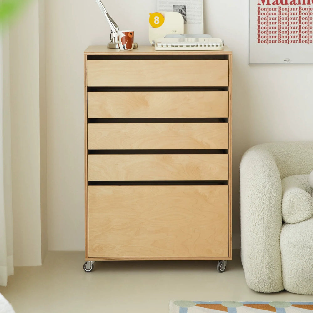 Kommode mittelalterlicher Massivholz-Lagerschrank Marine Board minimalistischer Sofa-Seitenschrank Schlafzimmer-Nachttisch 