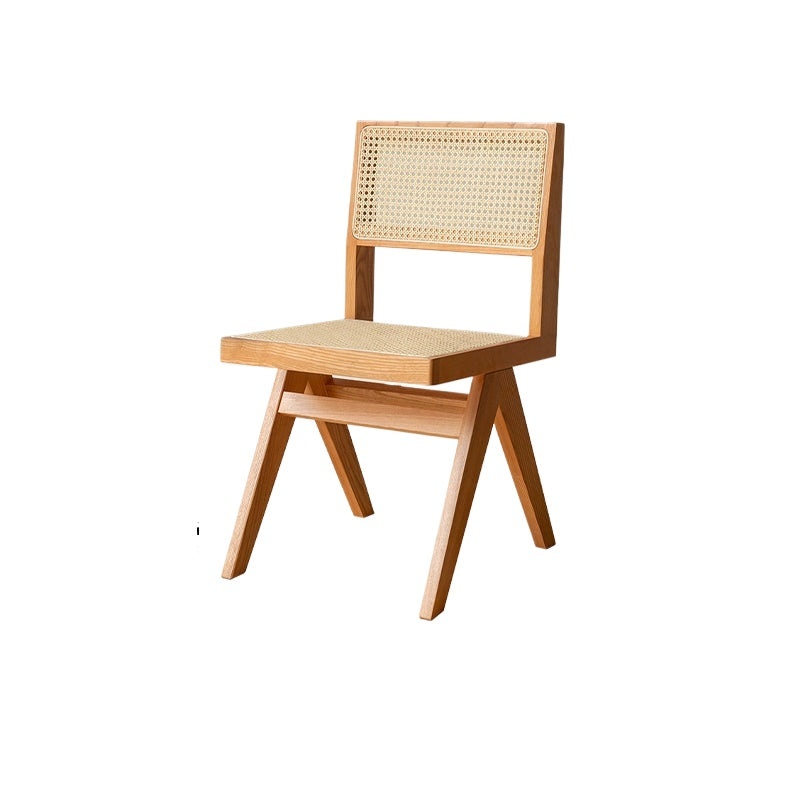 Chandigarh Stuhl Massivholz Rattan Esszimmerstuhl Mittelalter Designerstuhl Wabi Sabi Wind Retro Stuhl B &amp; B 