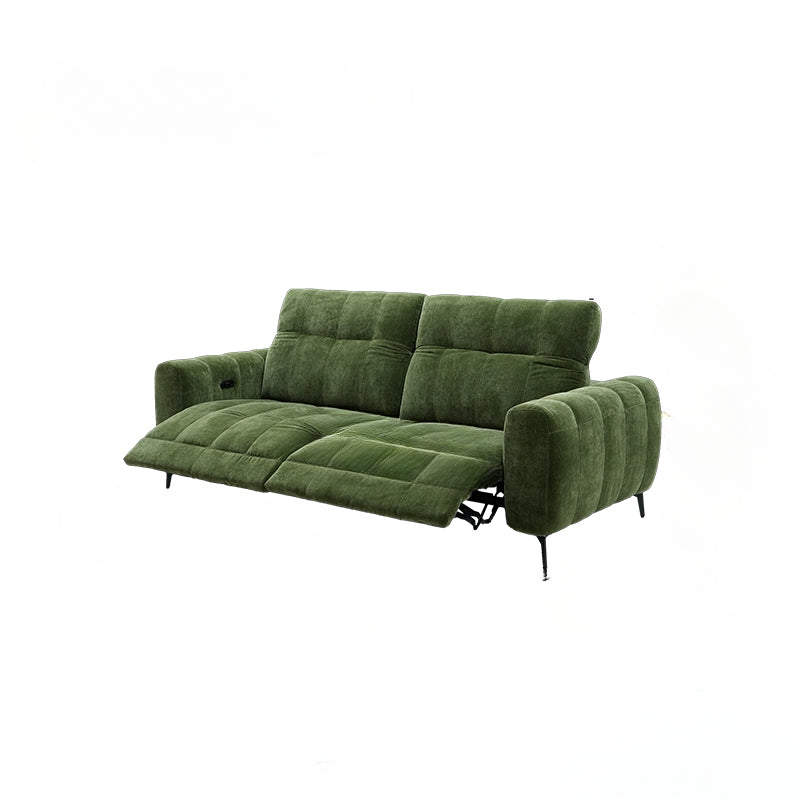 Retro Style Piano Key Functional Sofa Zero Against The Wall First Class Medieval Fabric Adjustable Caterpillar Electric Sofa