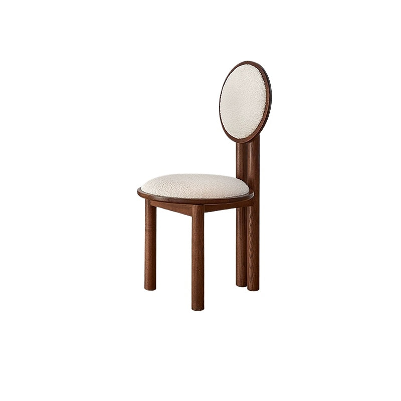 Ohrringstuhl Französischer Retro-Esszimmerstuhl aus massivem Holz, Designer-Künstlerstuhl, Home Soft Bag Dressing Hocker 